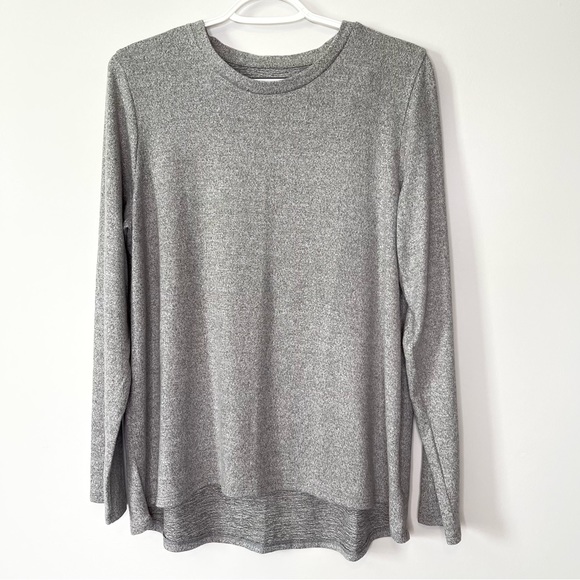 American Eagle Outfitters Tops - American Eagle Outfitters Soft & Sexy Heathered Gray Plush Long Sleeve Shirt